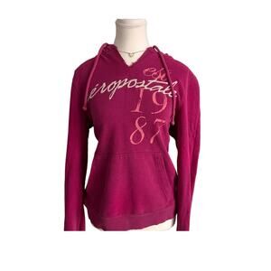 Women’s Aeropostale Vintage Size XL Pink 2000s Hoodie Cotton Blend